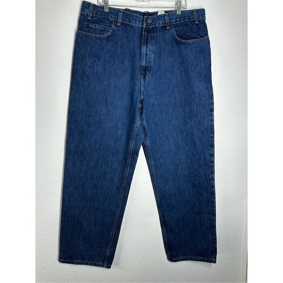 NWT Kirkland Signature Men's Relaxed Straight Leg Blue Denim Jeans Size 40 X 30 - Picture 1 of 10